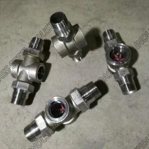 Malethread End Flow Indicator Sight Glass with Impeller