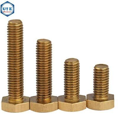 Brass Hex Bolt Full Thread DIN933 Hot Sales in Europe Market