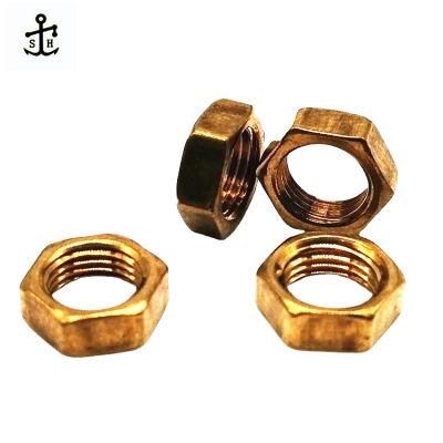 DIN 439/ Isodin 439/ ISO 4035 Brass/Copper Hex Thin Nut Made in China