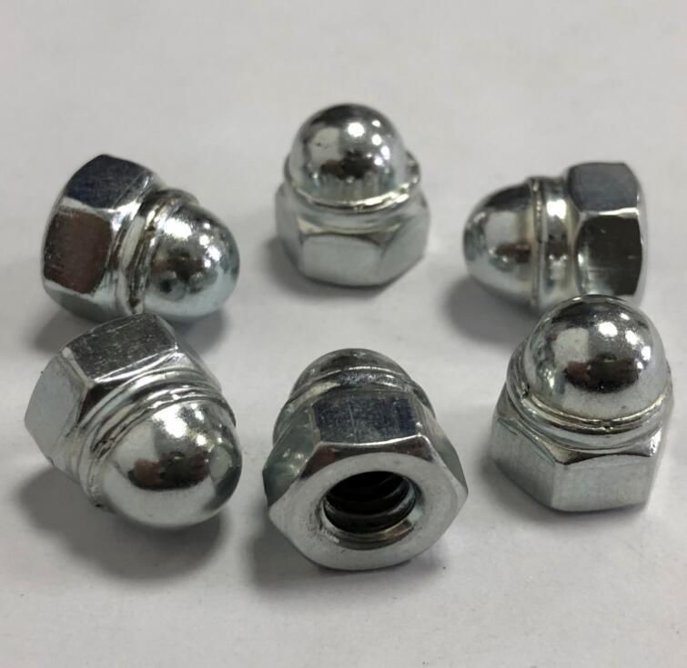 2 PCS Acorn Cap Nut Welding Type with Non-Metallic Insert