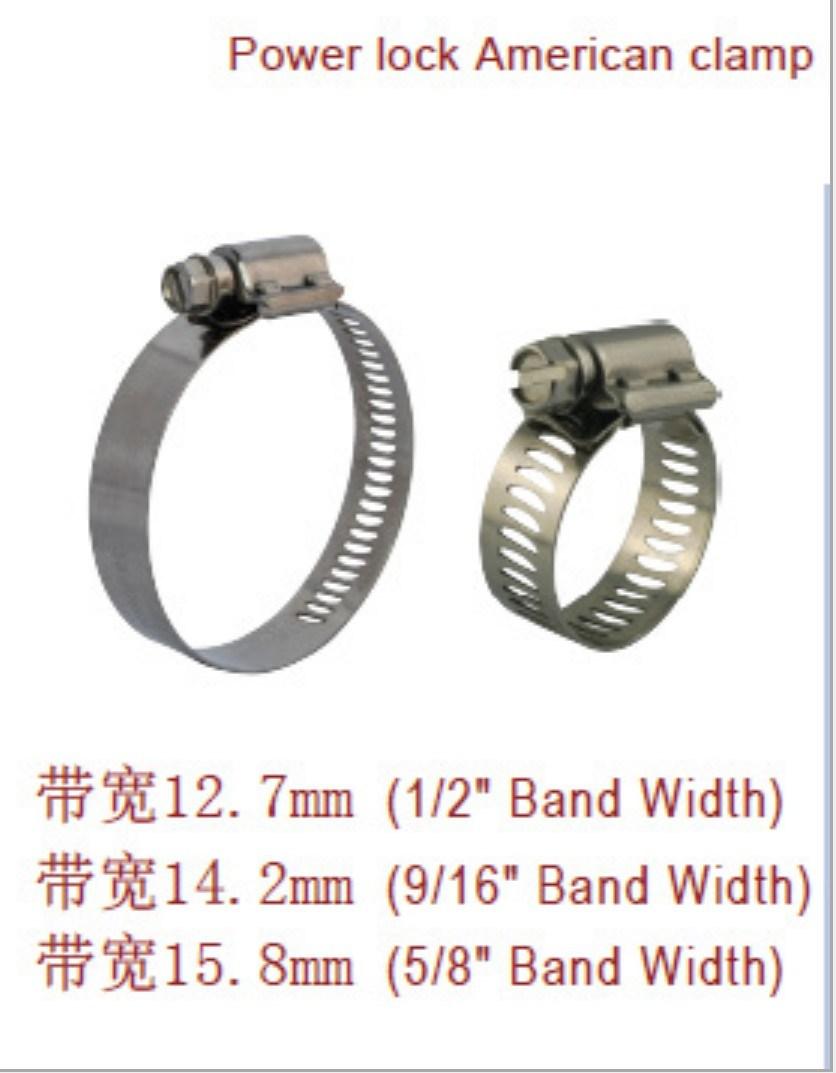 European Type Hose Clamp American Style Hose Clamp