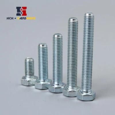 Short Black Oxide Zinc Platd Hex Head Bolt Tornillos Hexagonal