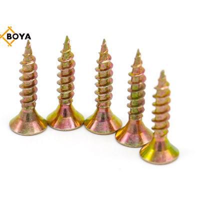 Carbon Steel Pozi Countersunk Chipboard Screws Fully Threaded Wood Screw