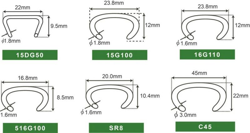 15ga C24 Hog Ring Staples for Spring Mattress