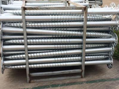 Q235 Hot Dipped Galvanized Ground Screw Post Anchor for Solar Mounting System