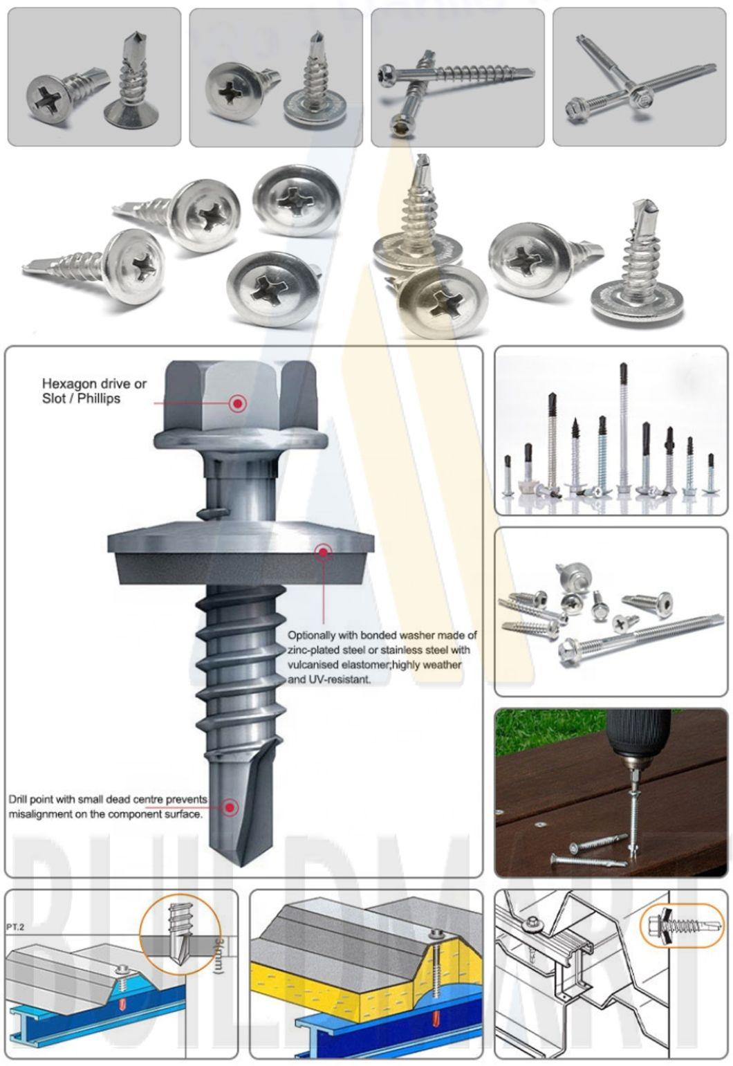 Stainless Steel Truss Head Phillips Driver Self Drilling Screws