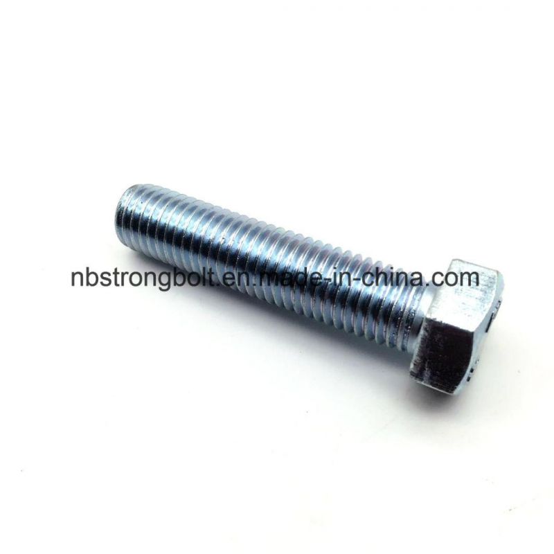 Hex Bolt, Hex Head Bolt Screw DIN933 Gr. 8.8 Zinc Plated Cr3+