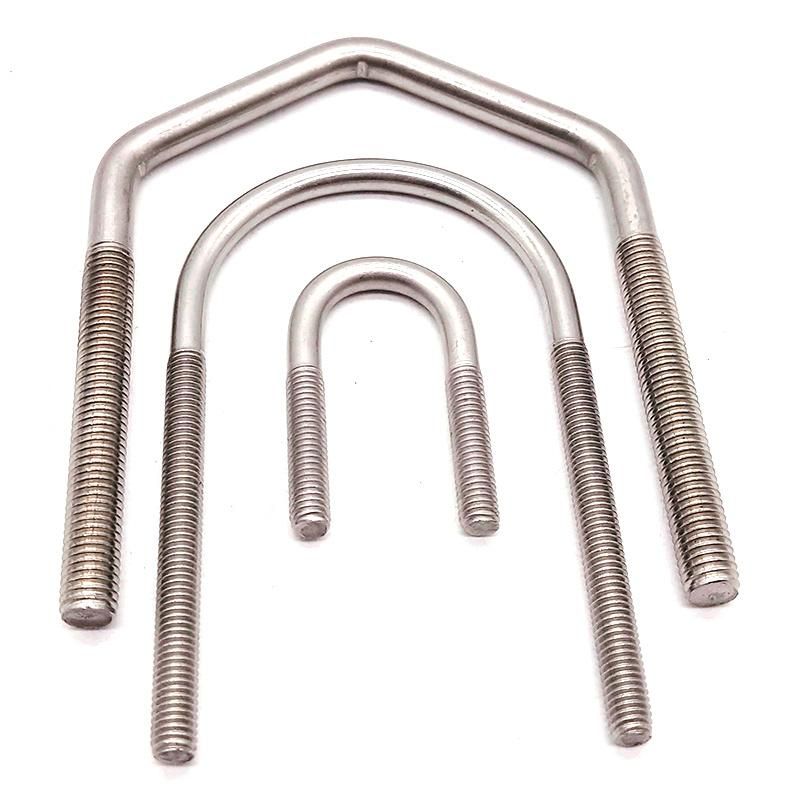 China Manufacturer M10 M12 M16 Carbon Stainless Steel HDG Square U Type Bolt Clamp