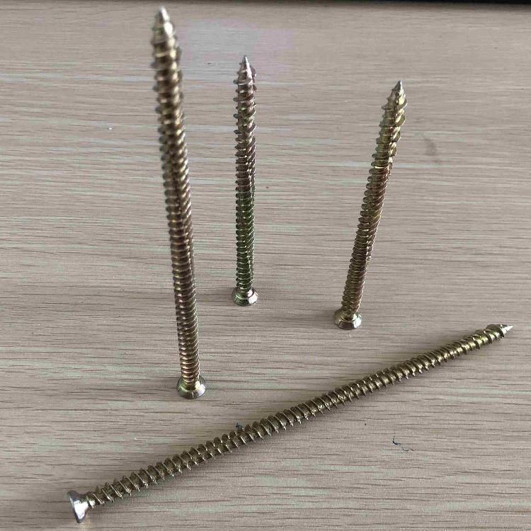 Torx Recess T30 Concrete Screws Yellow Zinc Plated