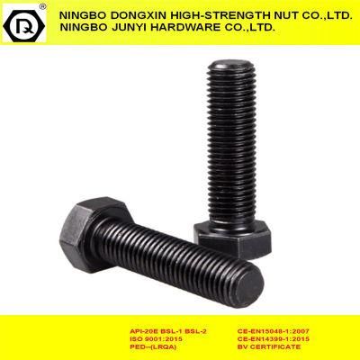 DIN933 Black Fastener 12.9 Full Thread Hex Head Bolt