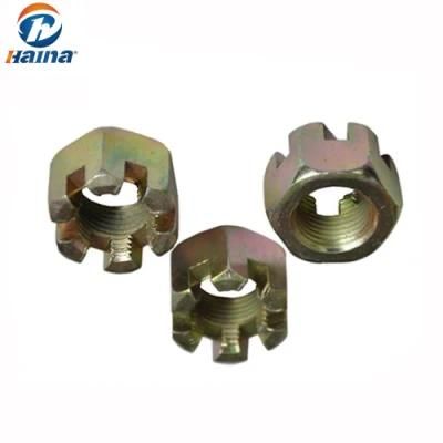 ANSI Asme DIN935 Color Zinc Hex Slotted Castle Nuts