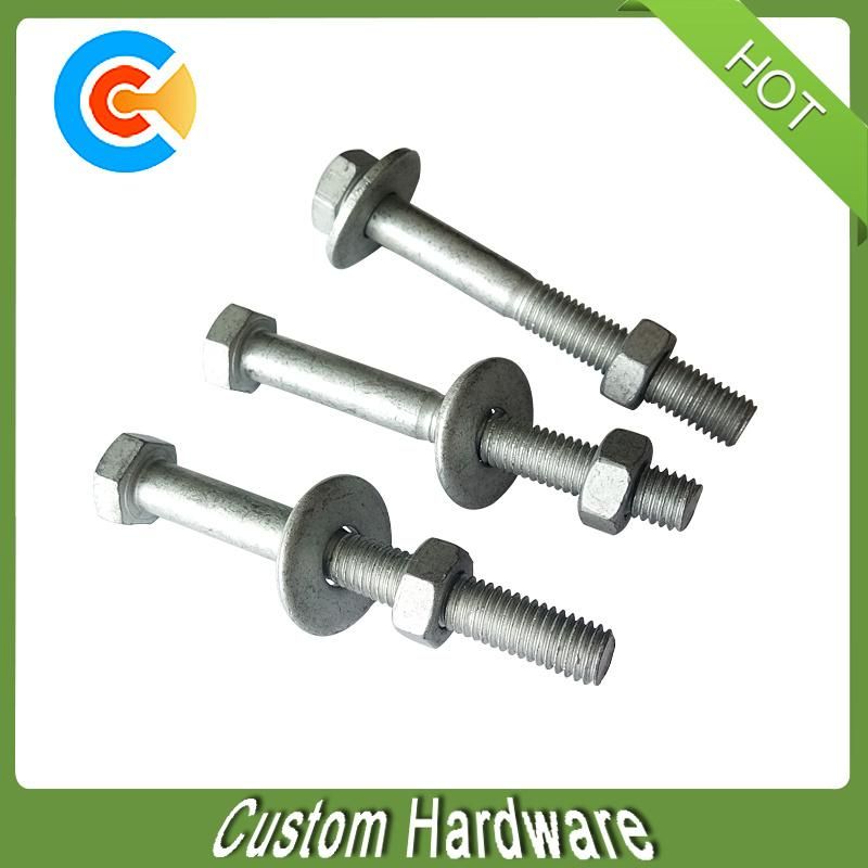 Carbon Steel M8 Surface Dacromet Hex Nut Bolt with Washer