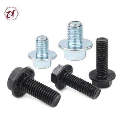 DIN6921 Blue Zinc Plated Hollowed Head Flange Bolt/DIN 6921 HDG Bolt/GB5789
