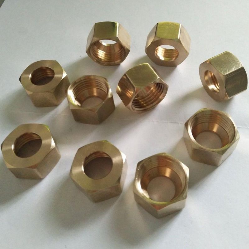 China Factory Edge Milling Nut, CNC Machining Nut, Free Cutting Steel Nut 12L14/1215, Brass Nut