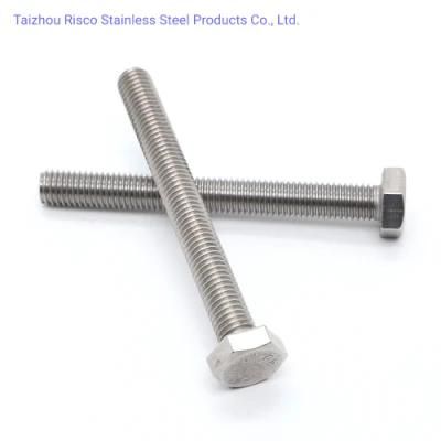 DIN933 Stainless Steel SS304/316 High Quality Fastener Full Threaded Hex Bolt