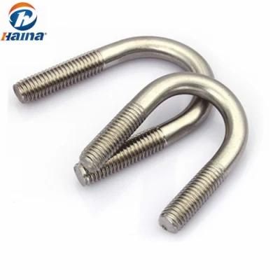 Ss304, A2-70 Stainless Steel U-Bolt with Nut, U Type Bolts, U Bolt
