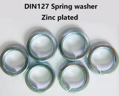 DIN127 Lock Spring Washer Yellow Blue Zinc Plated Black SS304 SS316