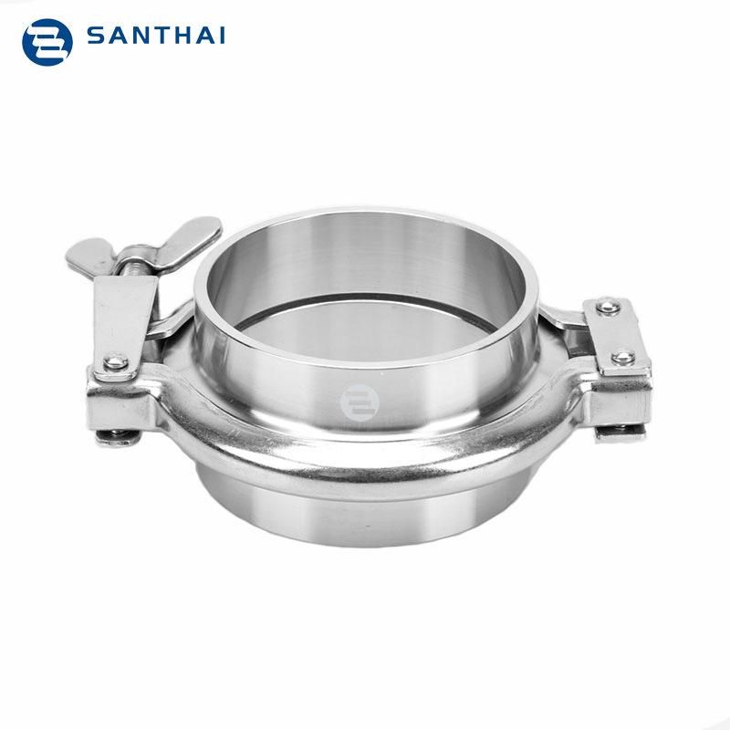 Sanitary Stainless Steel Silicon Gasket Tri Clamp Complete Ferrule Set