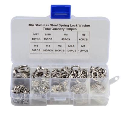 Fasteners DIN127 Stainless Steel Flat Washer Spring Washer White&Yellow Color Zinc