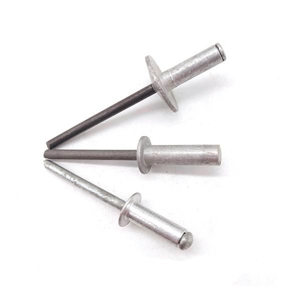 DIN7337 Aluminum Open End Blind Rivets with Break Pull Mandrel