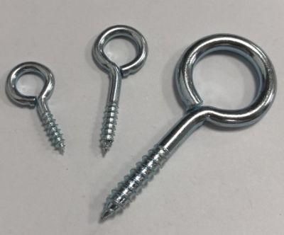 Carbon Steel Screw Eye Wood Thread Zinc Plated