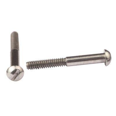 #0-80 Mini Precision Stainless Steel Round Slotted Pan Head Screw