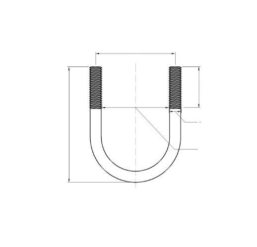 in Stock Different Types Stainless Steel SS316 304 U Bolts Is Made of Stainless Steel