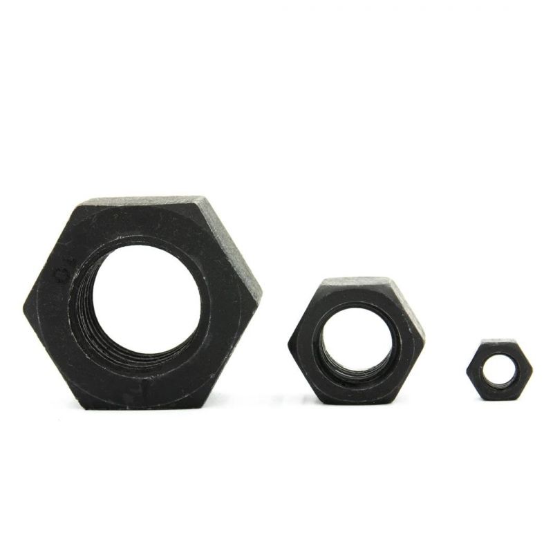 Carbon Steel DIN934 High Strength Black Color Hex Head Nut