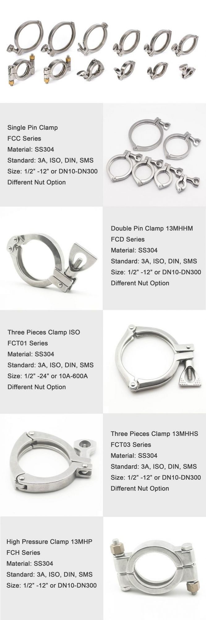 Sanitary Stainless Steel Tube Hanger/Tube Holder