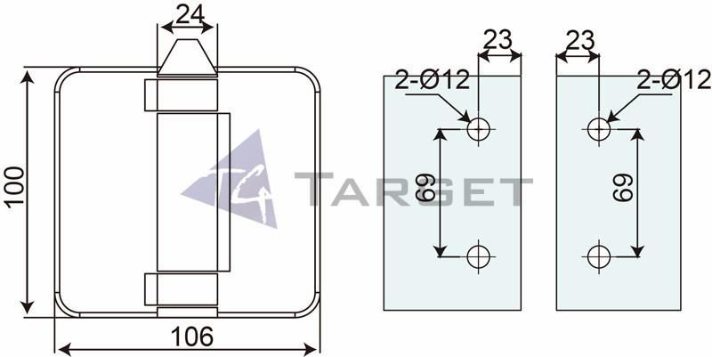 Pool Fencing Glass Door Hinge (SPM-020)