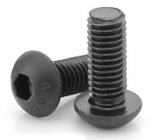 Factory Carbon Steel Stainless Steel Black Unf Fine Thread Button Head Machine Screw Screws ISO7380