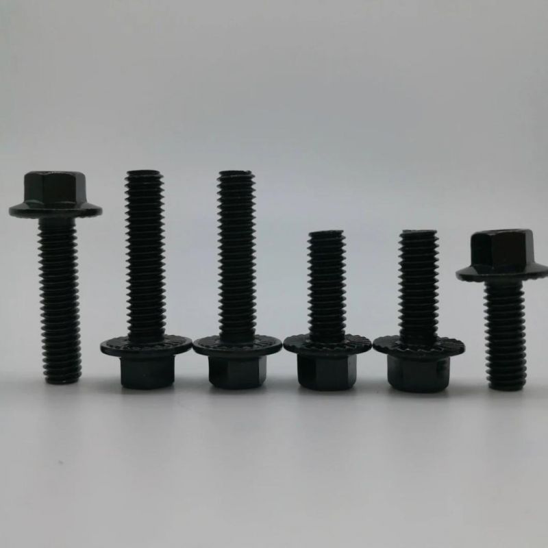 Hex Head Flange Bolt Flange Screw with Serrated