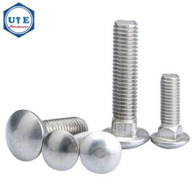 Large Round Head Square Neck Titanium Stainless Steel Carriage Bolt M6 M8 M10