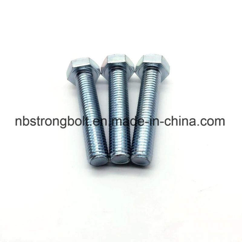 DIN933 Screw Hex Bolt Cl. 8.8 with Zinc Plated Cr3+ M6X70