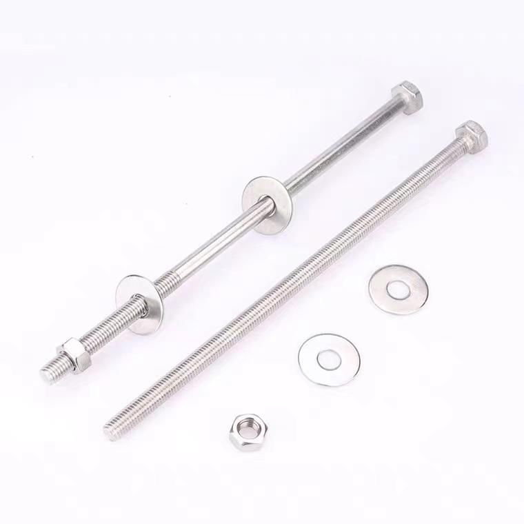 Factory Bolts Nuts Washers Customize Commission Long Hex Hexagon Cap Carriage Bolt