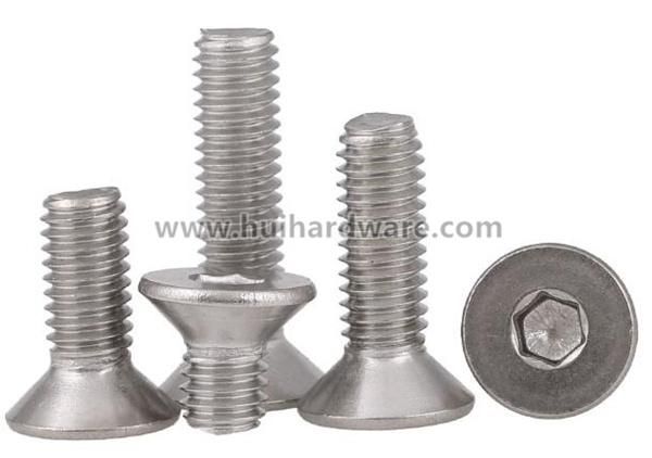 Stainless Steel Hex Socket Countersunk Head Machine Screws (DIN7991)