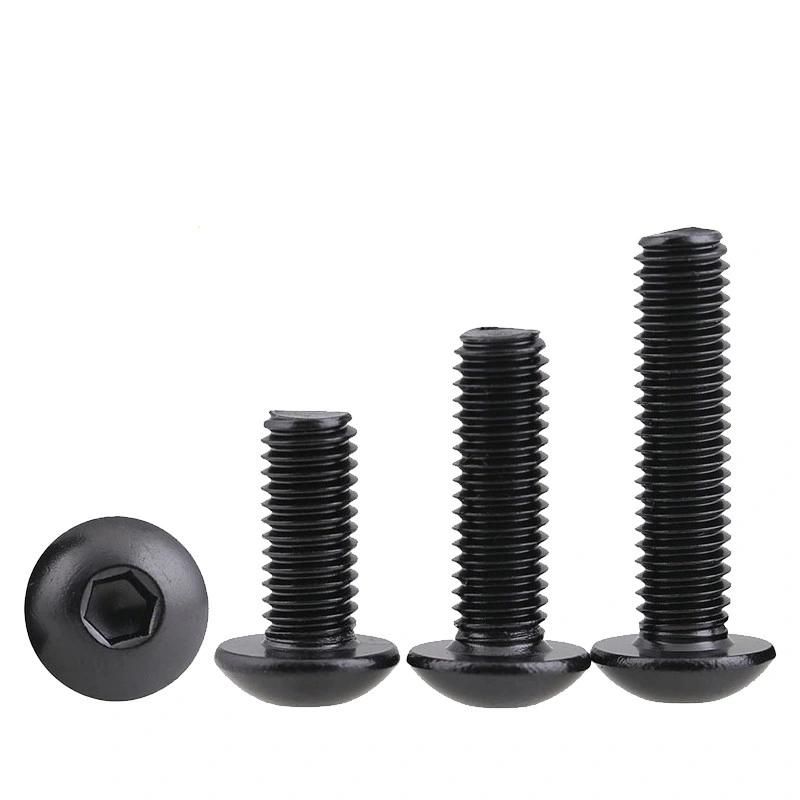 Carbon Steel Black Oxide Hex Socket Pan Head Machine Screws
