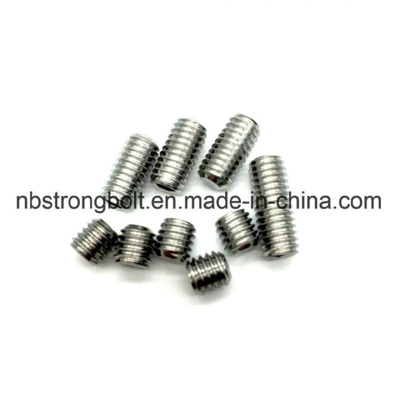 DIN913 Stainless Steel Hex Socket Set Screw with Flat Point