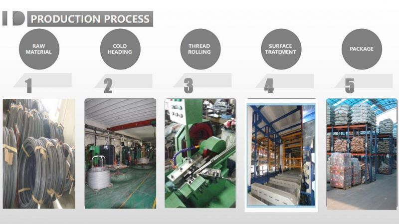China Fastener Supplier Grade 8.8 M6 Carriage Bolt