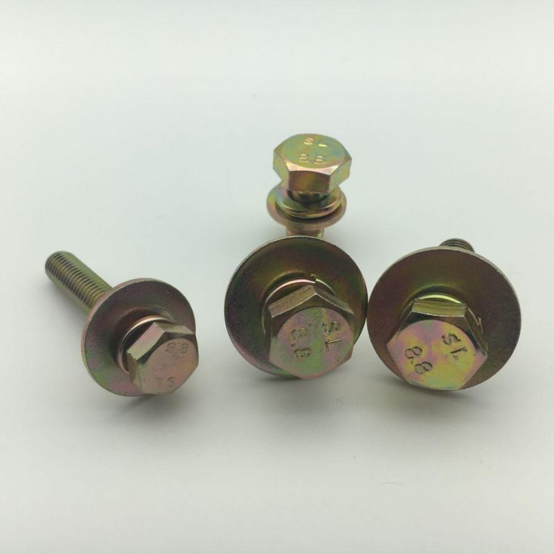 Hex Bolts with Dog Point and Spring Washers