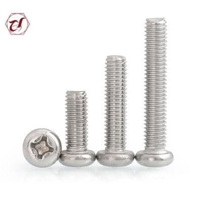 SS304 DIN7985 Pan Head Phillips Machine Screw