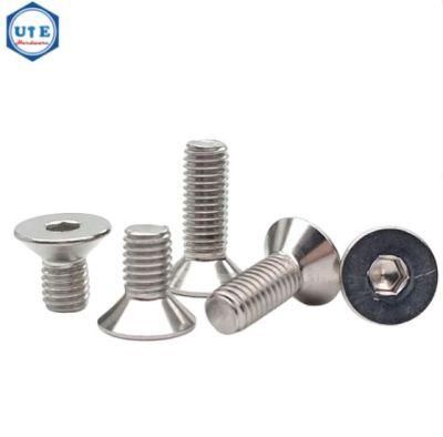 Stainless Steel SUS304/316 Hex Socket Flat Head Screw/Machine Screw