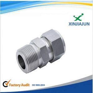 Custom Stainless Steel CNC Center Machining/ Milling Spare Parts, Pneumatic Fitting Connector