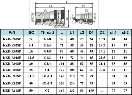 Brass Hydraulic Hose Fitting for Injection Mould Component