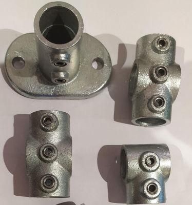 Hot DIP Galvanized Key Clamp Fitting 3 Way 90 Elbow for Safety Railing