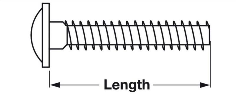 Truss Head Combination Cross Slot M4 Threaded 5/8" Machine Screw