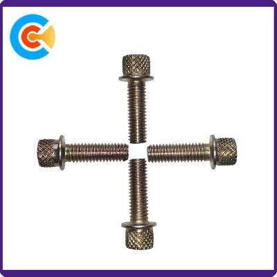 SS304 Carbon Steel Knurled Head Thumb Screw