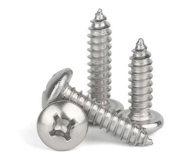304 Stainless Steel Cross Round Head Tapping Screw GB845 Pan Head Wood Thread Tapping Screw M3m4.2