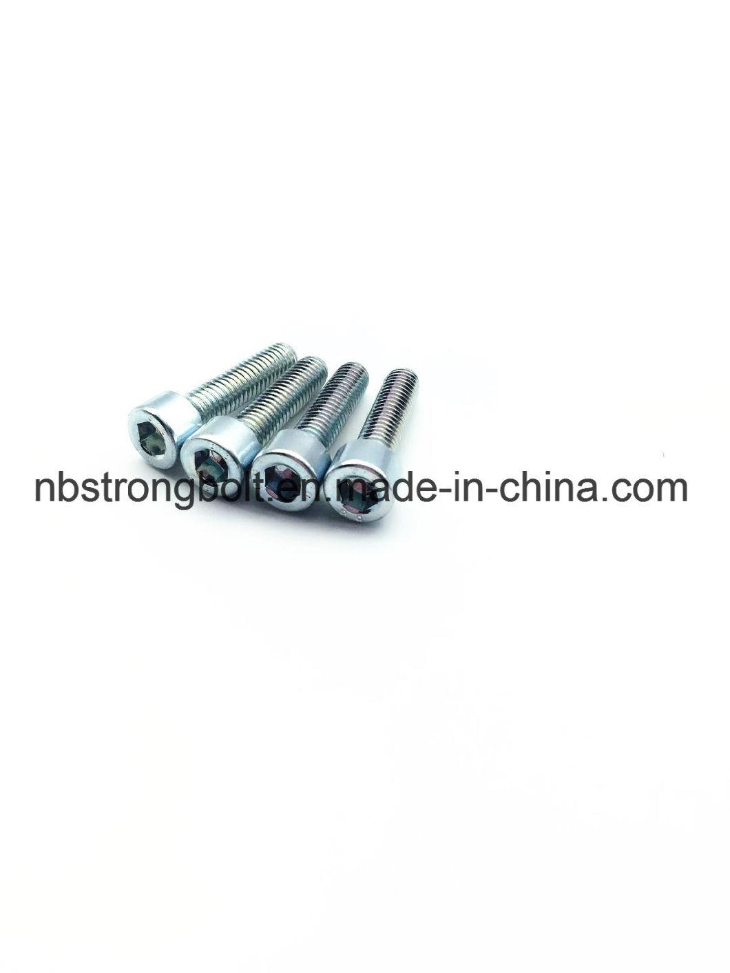 Hexagon Socket Screw DIN912 Grade 8.8 with White Zinc Plated Cr3+