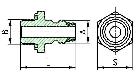 Pneumatic 20 Type Copper Swivels Push-in Coupler for Volvo Truck